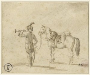 Trompettiste à côté d