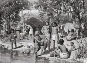 Aryens installés en Inde, sacrifice en plein air - Horace van Ruith