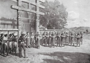 Étrangers à Sanchi avec des offrandes, 145 av. J.-C. - Horace van Ruith