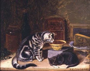 Deux chats - Horatio Henry Couldery