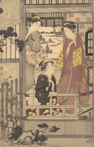 Trois femmes sur une véranda, 1756-1829
