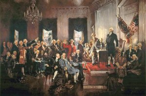 La signature de la Constitution des États-Unis en 1787