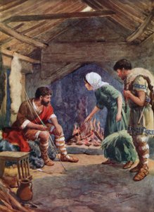 Alfred le Grand dans la chaumière du vacher - Howard Davie