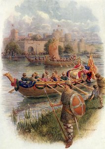 Le roi Edgar sur la rivière Dee - Howard Davie