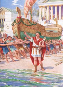 Orphée prit sa harpe et commença son chant magique, illustration pour 