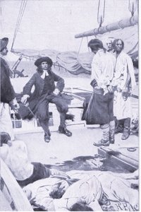 Colonel Brett et le pirate, de Howard Pyles Book of Pirates publié par Harper & Bros, 1921 - Howard Pyle