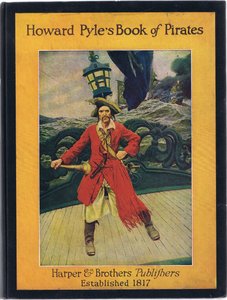Conception de la couverture avant, du livre des pirates de Howard Pyle publié par Harper & Bros, 1921 - Howard Pyle