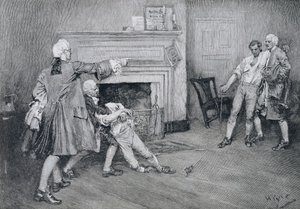 Rencontre du capitaine Tollemache et du capitaine Pennington à 