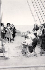 Phips récupérant les trésors engloutis, années 1690, publié dans Harper
