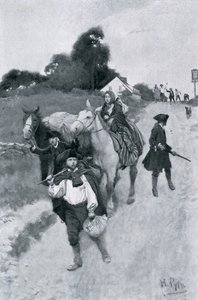 Réfugiés tories en route pour le Canada, illustration de 