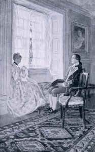 Washington et Mary Philipse, illustration de 