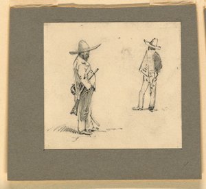 Deux Mexicains debout
