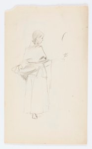 Sans titre (Fille à la fleur) - Howard Russell Butler