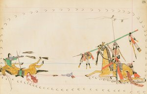 Loup hurlant et un autre guerrier, 1874-75