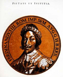 Portrait médaillon de Ferdinand III, empereur du Saint-Empire romain germanique