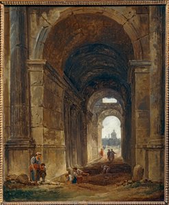 Vue du guichet des Arts, vers …