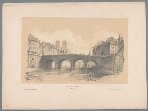 Vue du pont Saint-Michel, Paris - Hubert Clerget