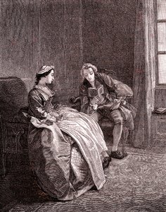Un gentleman lisant au 18ème siècle