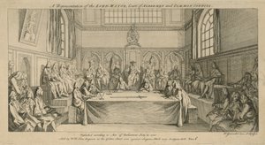 Une représentation du Lord Maire, cour des échevins et conseil commun - Hubert Francois Gravelot