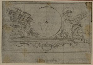 Study for En Tête Vignette in Tacitus "Tibère, ou Les Six Premiers Livres des Annales", Book VI - Hubert Francois Gravelot