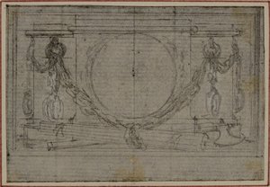 Study for En Tête Vignette in Tacitus "Tibère, ou Les Six Premiers Livres des Annales", Book II - Hubert Francois Gravelot