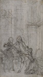 Study for Vignette-Frontispiece in Charles-Simon Favart