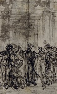 Étude pour une vignette dans les "Contes Moraux" de Jean François Marmontel - Hubert Francois Gravelot