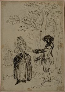 Étude pour une deuxième édition, jamais publiée, de "La Partie de Chasse de Henri IV" de Colle, Acte II, Scène 3