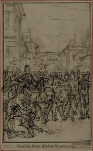 Étude pour la vignette-frontispice du livre II de Lucrèce "De la Nature des Choses".