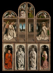 Extérieur des panneaux gauche et droit du Retable de Gand