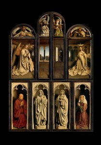 Extérieur des panneaux gauche et droit du Retable de Gand