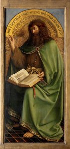Saint Jean-Baptiste, (détail) du Retable de Gand - Hubert & Jan van (1390 1441) Eyck