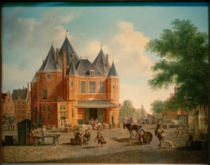 La balance de Saint-Antoine sur le Nieuwmarkt à Amsterdam