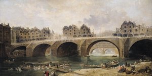 Démolition des maisons sur le pont Notre-Dame, c.1786