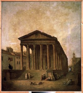 La Maison Carrée, Nîmes, c.1780 - Hubert Robert