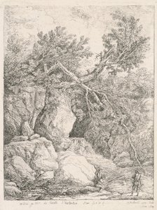 Paysage avec un arbre cassé - Hubert Robert
