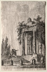 Les Soirées de Rome : Les escaliers, 1763