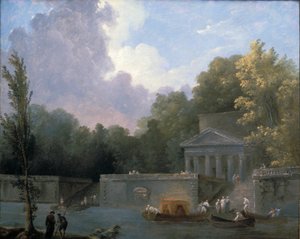 Scène de parc - Hubert Robert