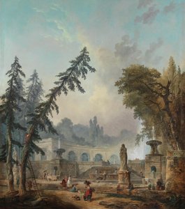 Paysage de parc - Hubert Robert