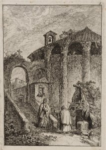 Planche cinq des Soirées à Rome
