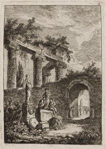 Planche trois des Soirées à Rome