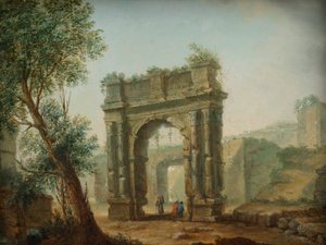 Paysage de ruines - Hubert Robert