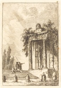 Marches vers les quatre repères - Hubert Robert