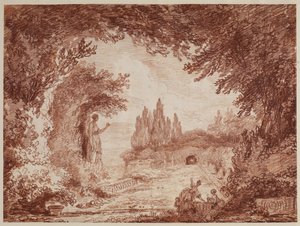 Terrasse dans un jardin italien, vers 1760 - Hubert Robert