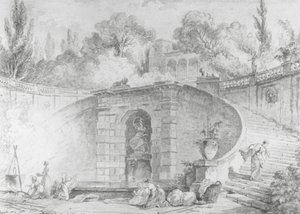 Le grand escalier, 1761-1765 - Hubert Robert