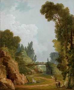 Le pont rustique, Château de Méréville, France - Hubert Robert