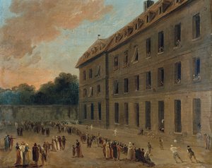 Les prisonniers de Saint-Lazare, vers 1794 - Hubert Robert