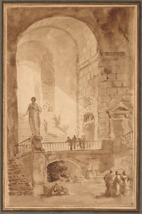 Escalier voûté, vers 1770-1779