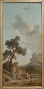 Vue depuis une terrasse - Hubert Robert