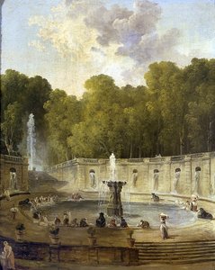 Blanchisseuses dans un parc